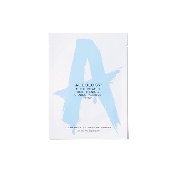 🔥 4/$20 Aceology MULTI-VITAMIN BRIGHTENING BIODEGRADABLE MASK..! - Picture 3 of 4